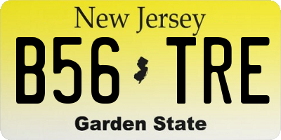 NJ license plate B56TRE