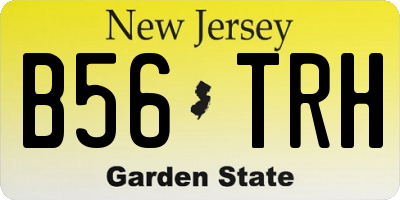 NJ license plate B56TRH