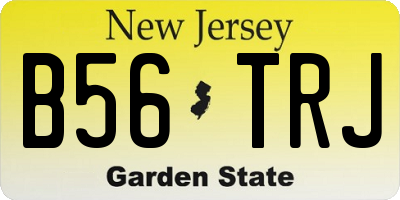 NJ license plate B56TRJ
