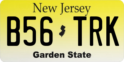 NJ license plate B56TRK
