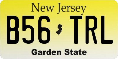 NJ license plate B56TRL