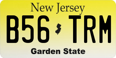 NJ license plate B56TRM