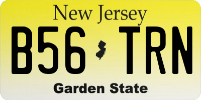 NJ license plate B56TRN
