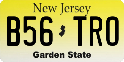 NJ license plate B56TRO