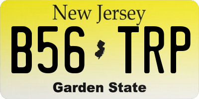 NJ license plate B56TRP