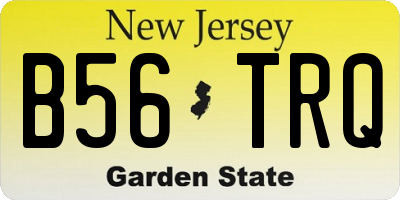NJ license plate B56TRQ