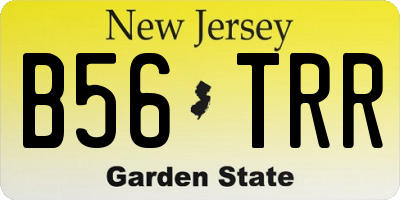 NJ license plate B56TRR