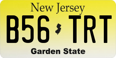 NJ license plate B56TRT