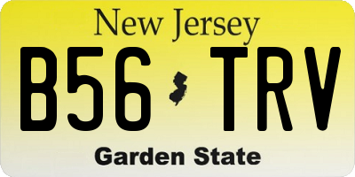 NJ license plate B56TRV