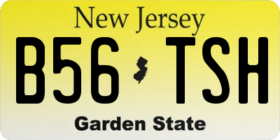 NJ license plate B56TSH