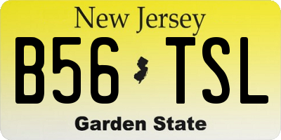NJ license plate B56TSL