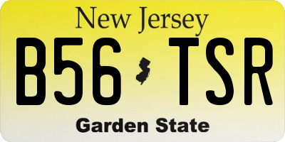 NJ license plate B56TSR