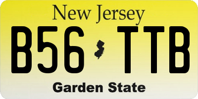 NJ license plate B56TTB