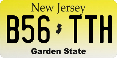 NJ license plate B56TTH