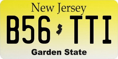 NJ license plate B56TTI
