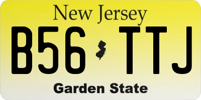 NJ license plate B56TTJ