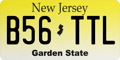 NJ license plate B56TTL