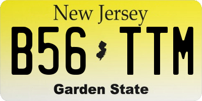 NJ license plate B56TTM