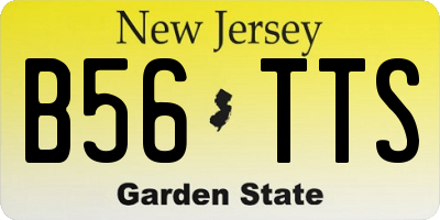 NJ license plate B56TTS