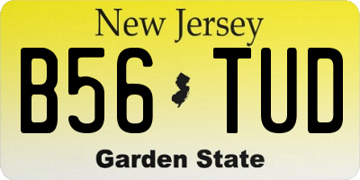 NJ license plate B56TUD