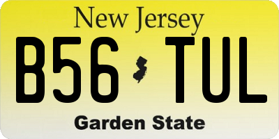 NJ license plate B56TUL