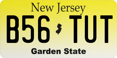 NJ license plate B56TUT