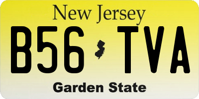 NJ license plate B56TVA