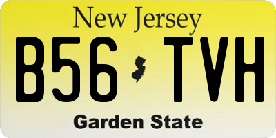 NJ license plate B56TVH
