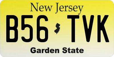 NJ license plate B56TVK