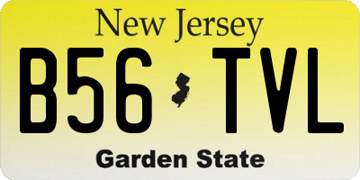 NJ license plate B56TVL