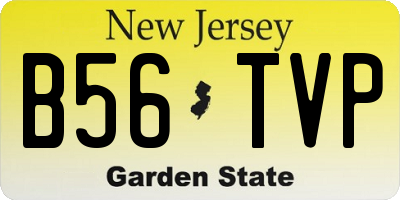 NJ license plate B56TVP