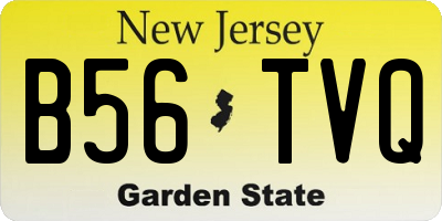 NJ license plate B56TVQ