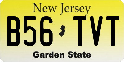 NJ license plate B56TVT