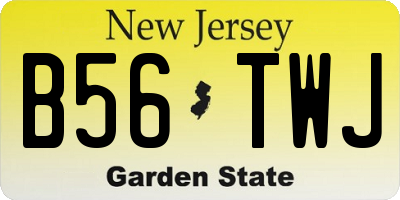 NJ license plate B56TWJ