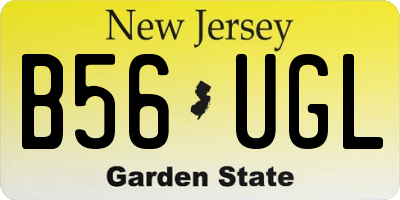 NJ license plate B56UGL