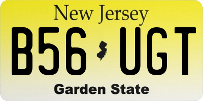 NJ license plate B56UGT
