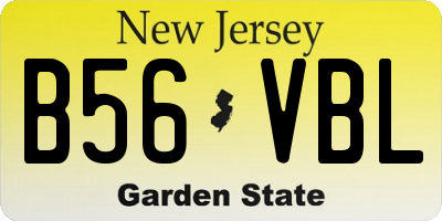 NJ license plate B56VBL