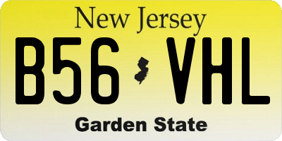 NJ license plate B56VHL