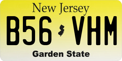 NJ license plate B56VHM