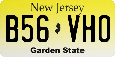 NJ license plate B56VHO
