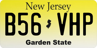 NJ license plate B56VHP