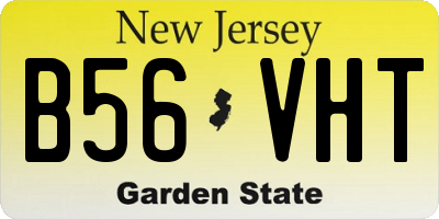 NJ license plate B56VHT