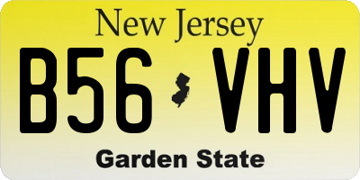 NJ license plate B56VHV