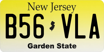 NJ license plate B56VLA