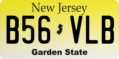 NJ license plate B56VLB