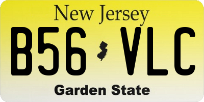 NJ license plate B56VLC
