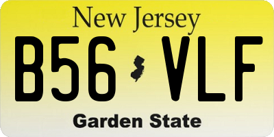 NJ license plate B56VLF