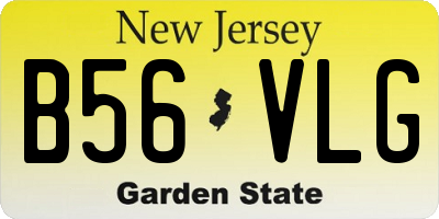 NJ license plate B56VLG