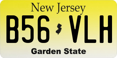 NJ license plate B56VLH