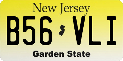 NJ license plate B56VLI